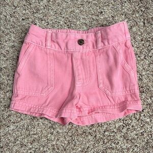 CAT & JACK TODDLER GIRL PINK DEMIN ELASTIC WAIST SHORTS
